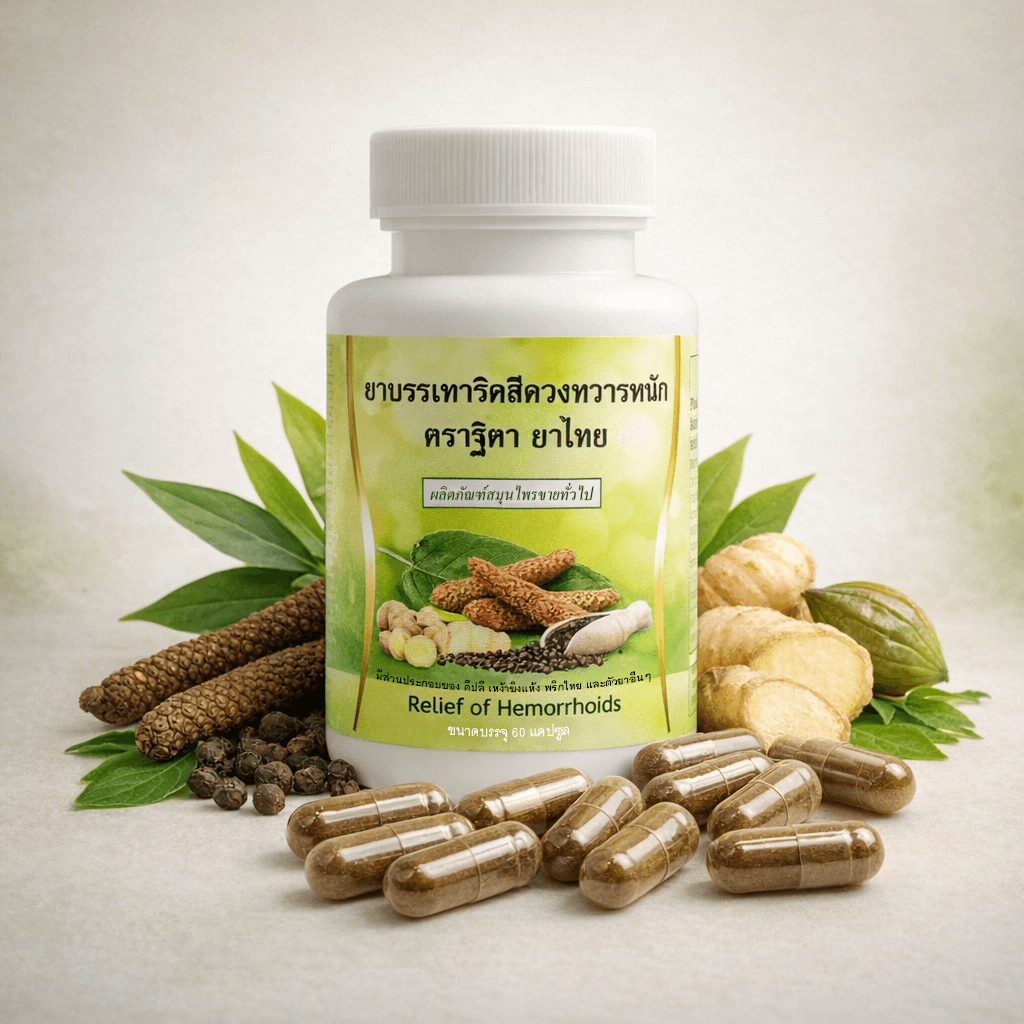 ยาบรรเทาริดสีดวงทวารหนัก - Relief of Hemorrhoids บารมีพิรุณ